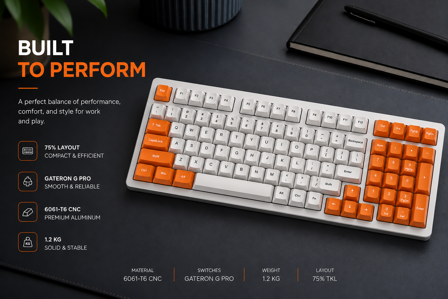 DUNE 75 mechanical keyboard — flagship model